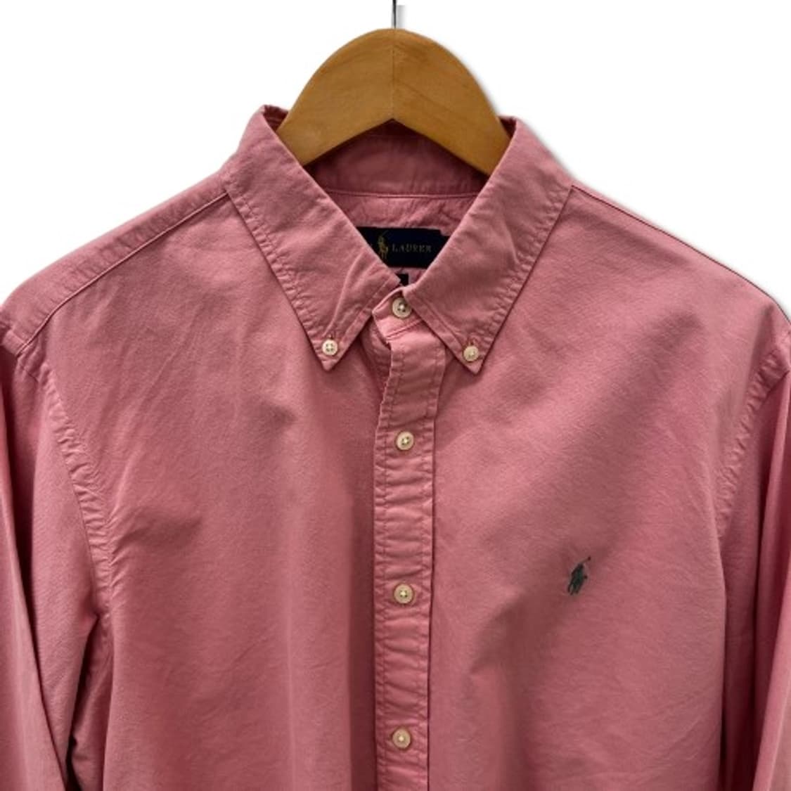 폴로 랄프로렌 클래식 핏 옥스포드 버튼 다운 핑크 셔츠 상품이미지3