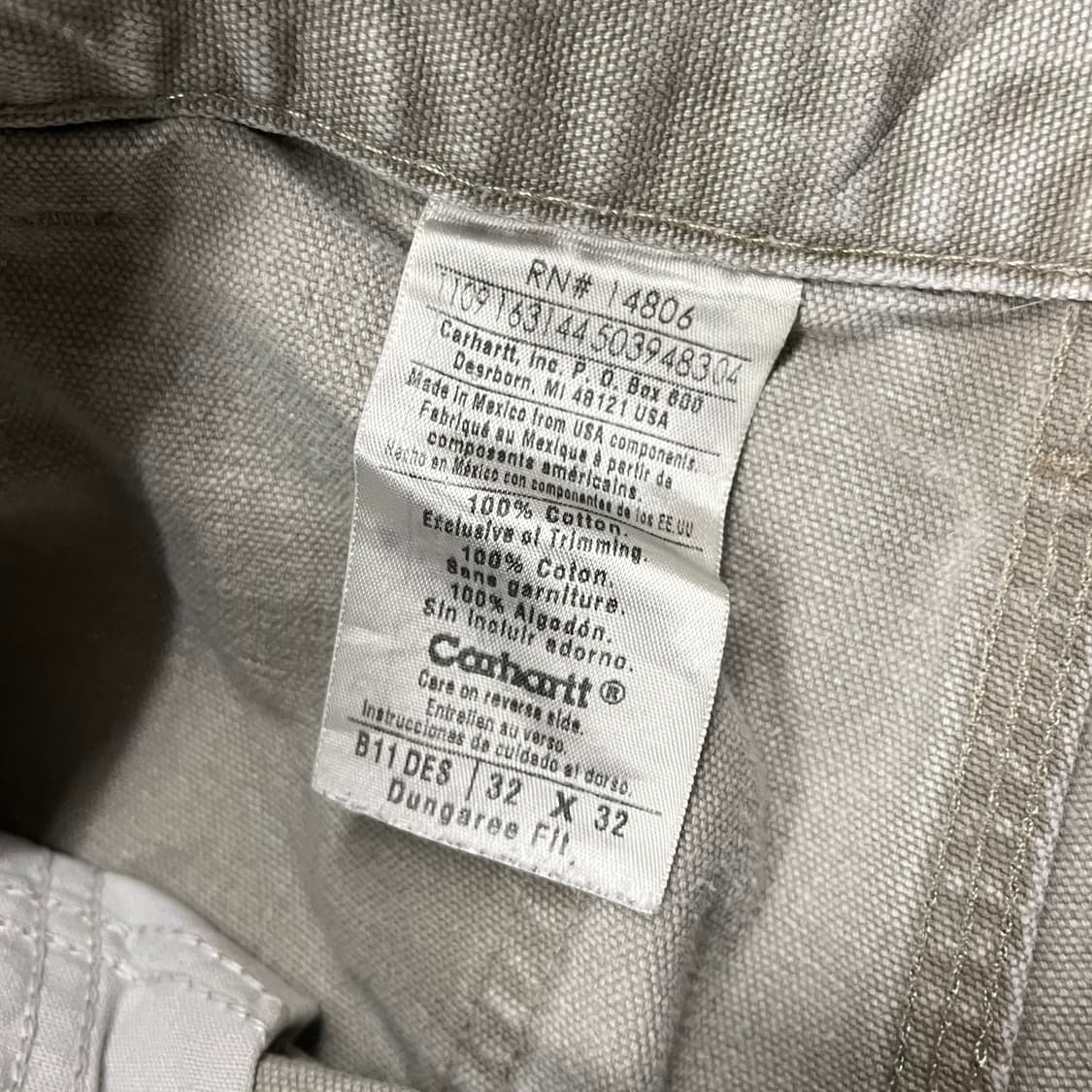 Carhartt B11 데저트 카펜터 팬츠 (31“) 상품이미지5