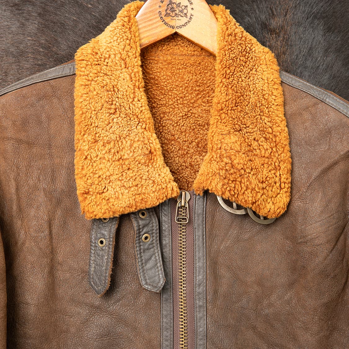 [107] 90s J.SCIPIO 빈티지 양가죽 양털 무스탕  상품이미지2