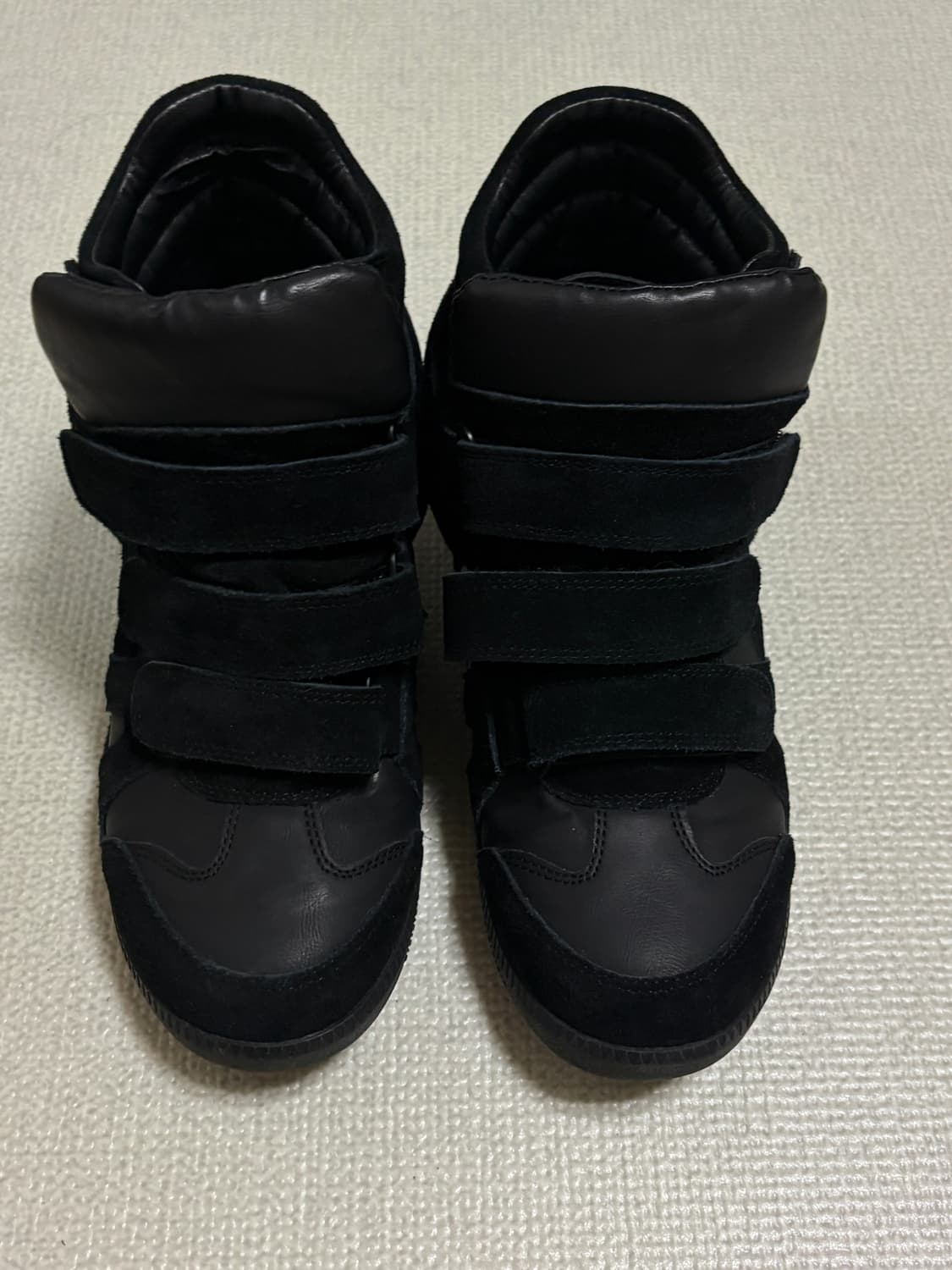 더에펠 드릭 레더 벨크로 소가죽 하이탑 스니커즈 235 상품이미지2