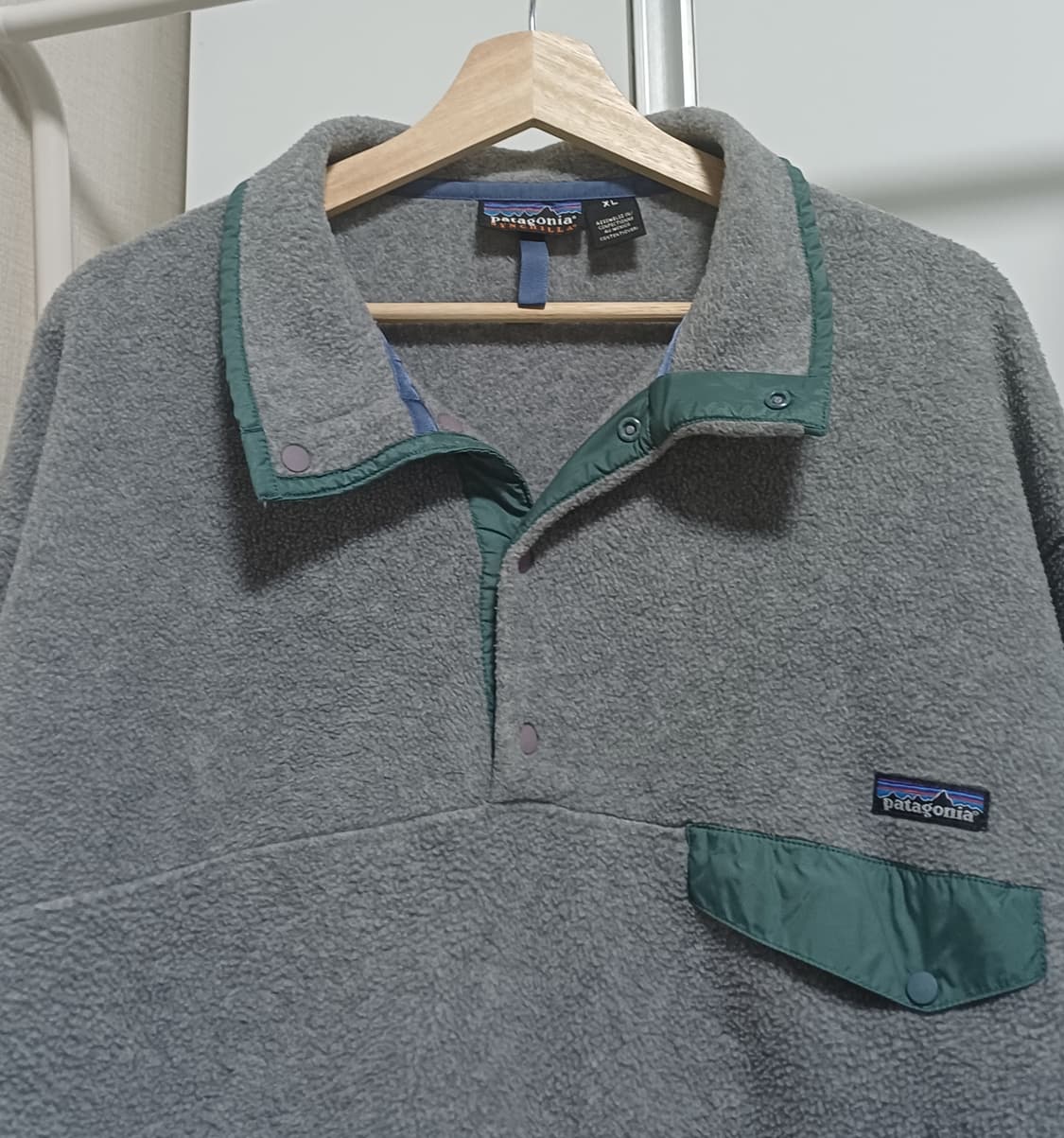 [L-XL] 파타고니아 신칠라 스냅티 올드 모델 그레이 / 블루 그린 상품이미지2