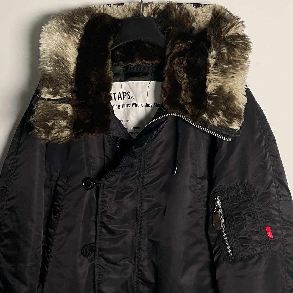 더블탭스 N3B 검정 야상 자켓 (on.62)   상품이미지5