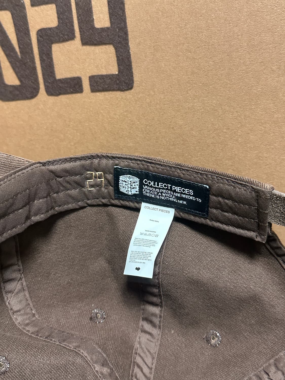컬렉트피시스 BOOKLOGO 5 PANEL CAP 북 로고 5패널 볼캡 상품이미지3