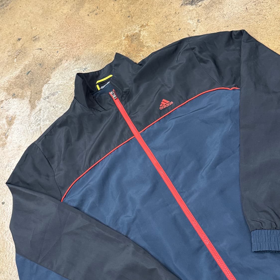 [정품] 아디다스 블랙 네이비 바람막이 자켓 b14 상품이미지1