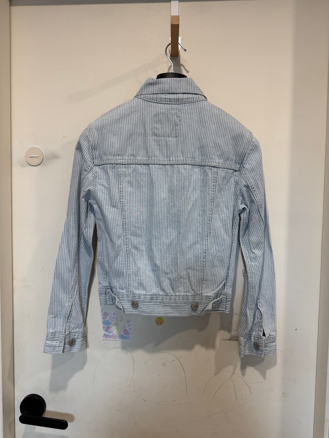 새상품 MMM 매니모어몽 스트라이프 데님 자켓 상품이미지5