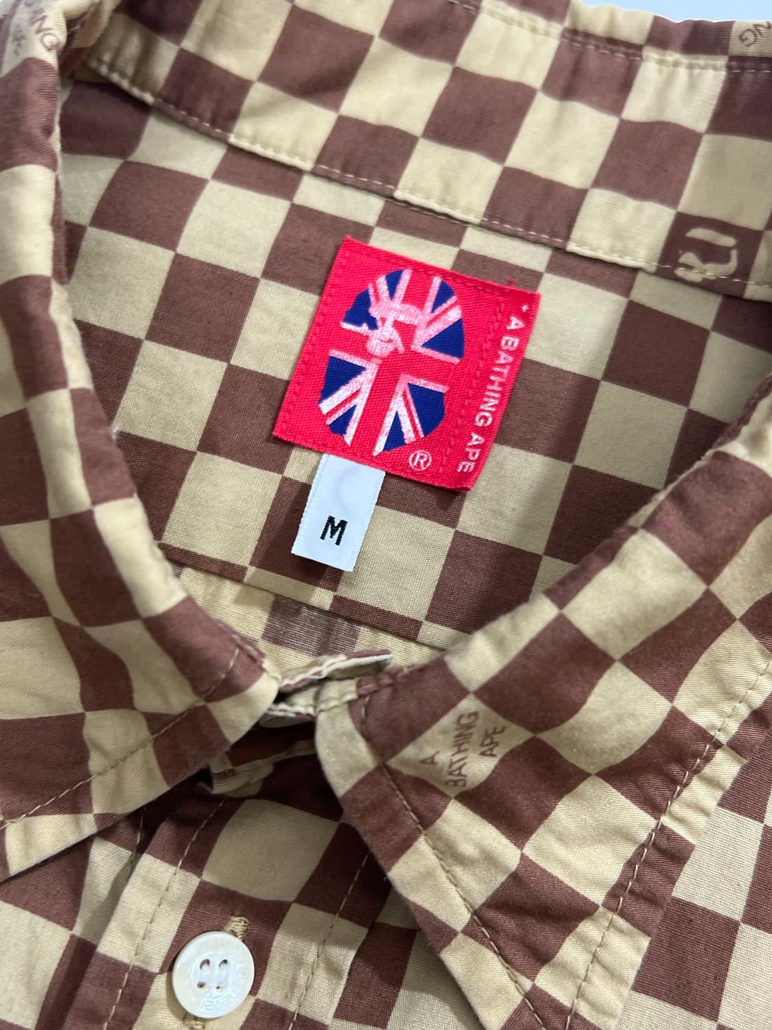 Old Bape Checkerboard Shirt 상품이미지4