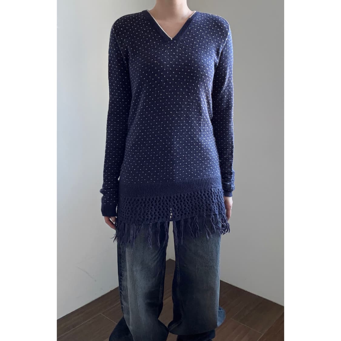 Maison Mihara Yasuhiro Fringe Knit 상품이미지1