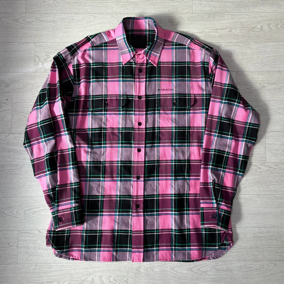 [41] 지방시 오버사이즈 울 체크 셔츠 상품이미지1