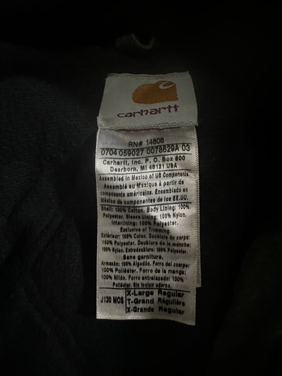 [XL] 칼하트 J130 모스그린 액티브 자켓 샌드스톤 상품이미지4