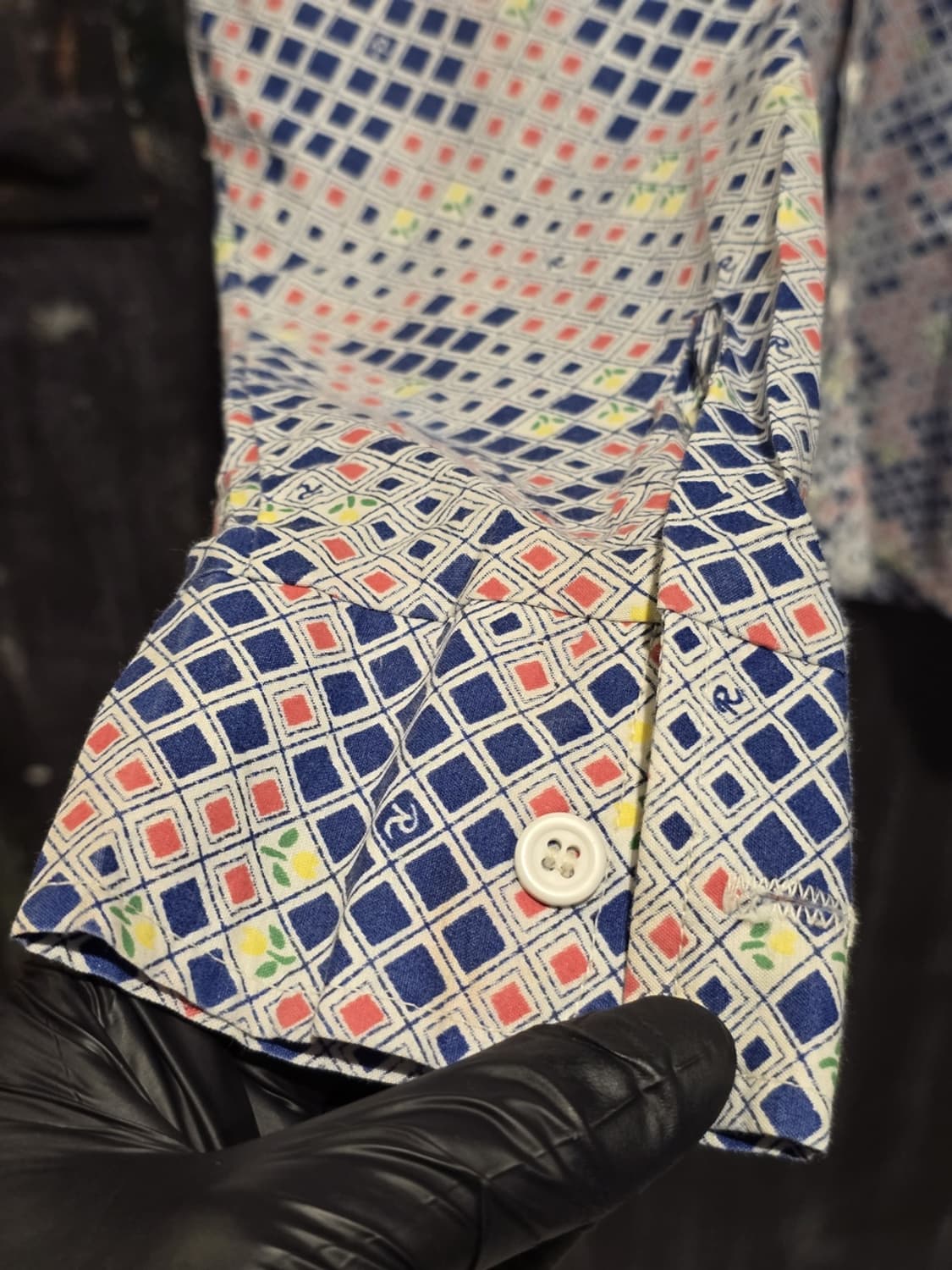 70s GeometricPattern Shirt/made in U.S.A 상품이미지4