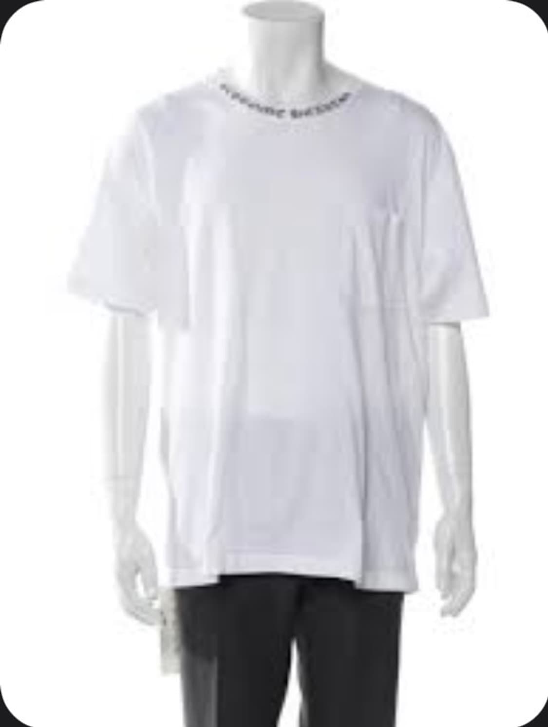 (A+/XL) / 크롬하츠 넥 스크립트 로고 반팔 티셔츠 화이트 상품이미지9