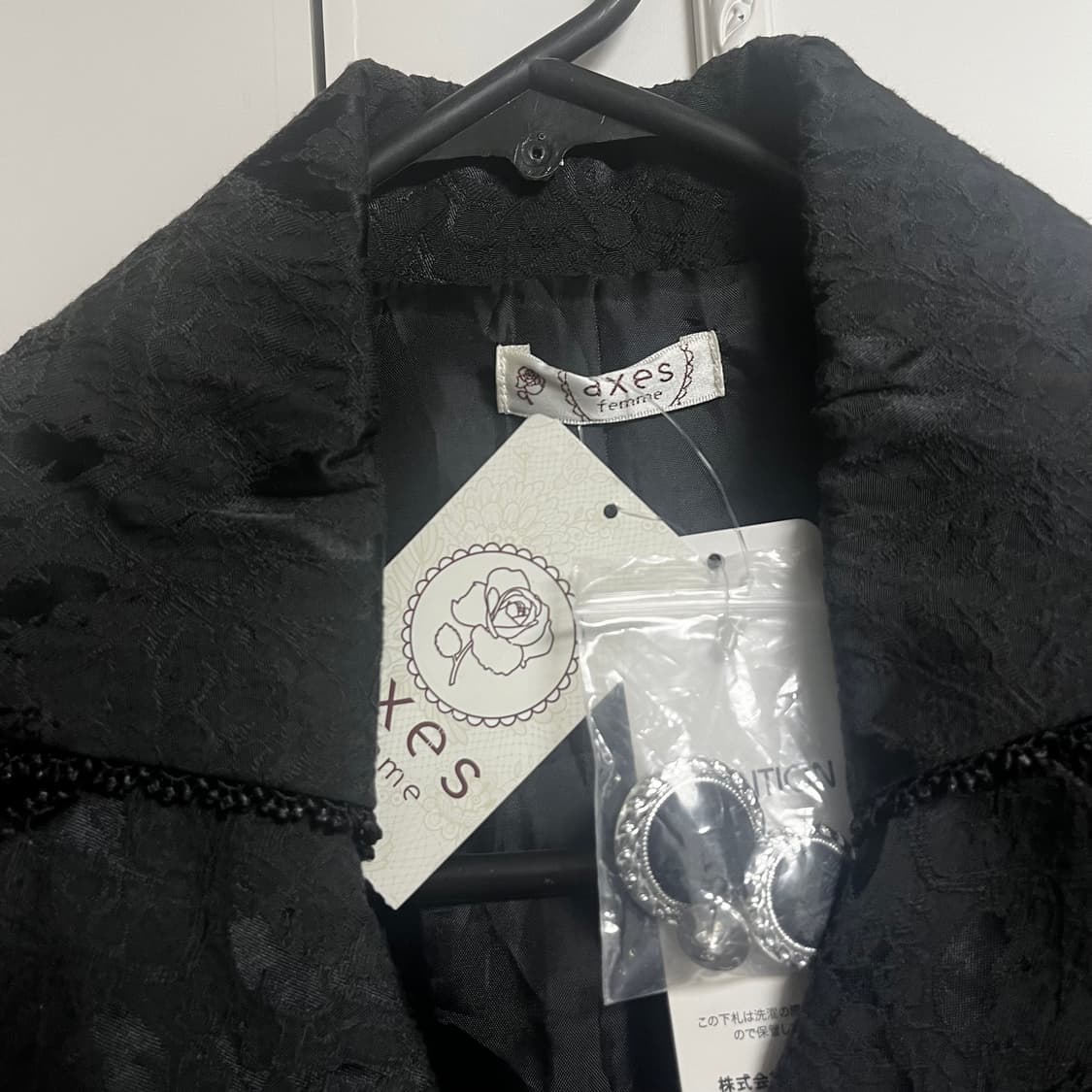axes femme 엑시즈팜 고스 고딕 로맨틱 코트 공겜여주 고스로리 상품이미지3