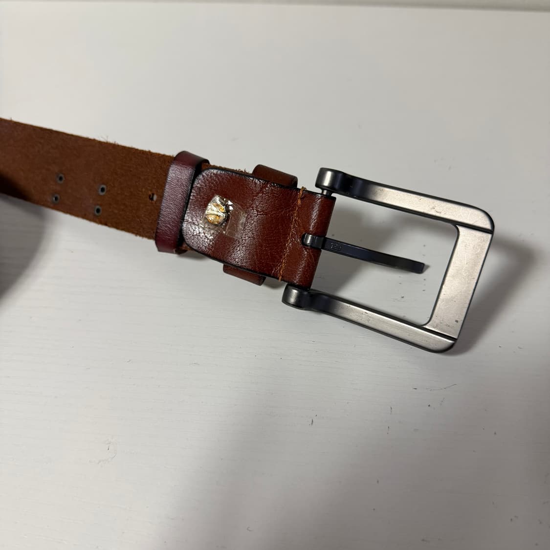 지프(Jeep) 브라운 가죽 벨트 상품이미지4