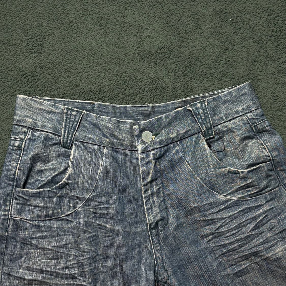 빈티지 데님 중청 오버핏 팬츠 상품이미지4