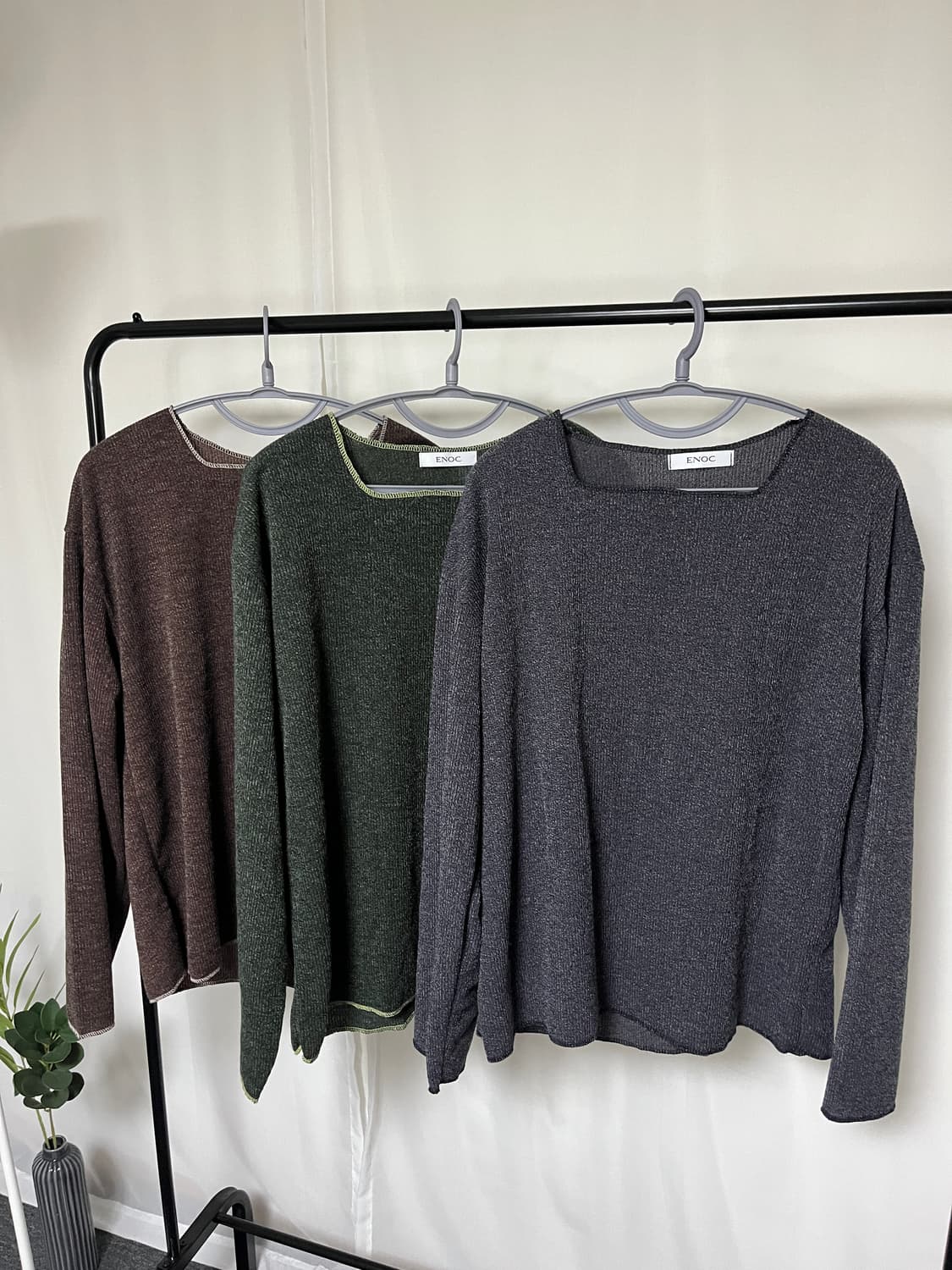 썸머 보타닉 스퀘어넥 니트 티셔츠 상품이미지1