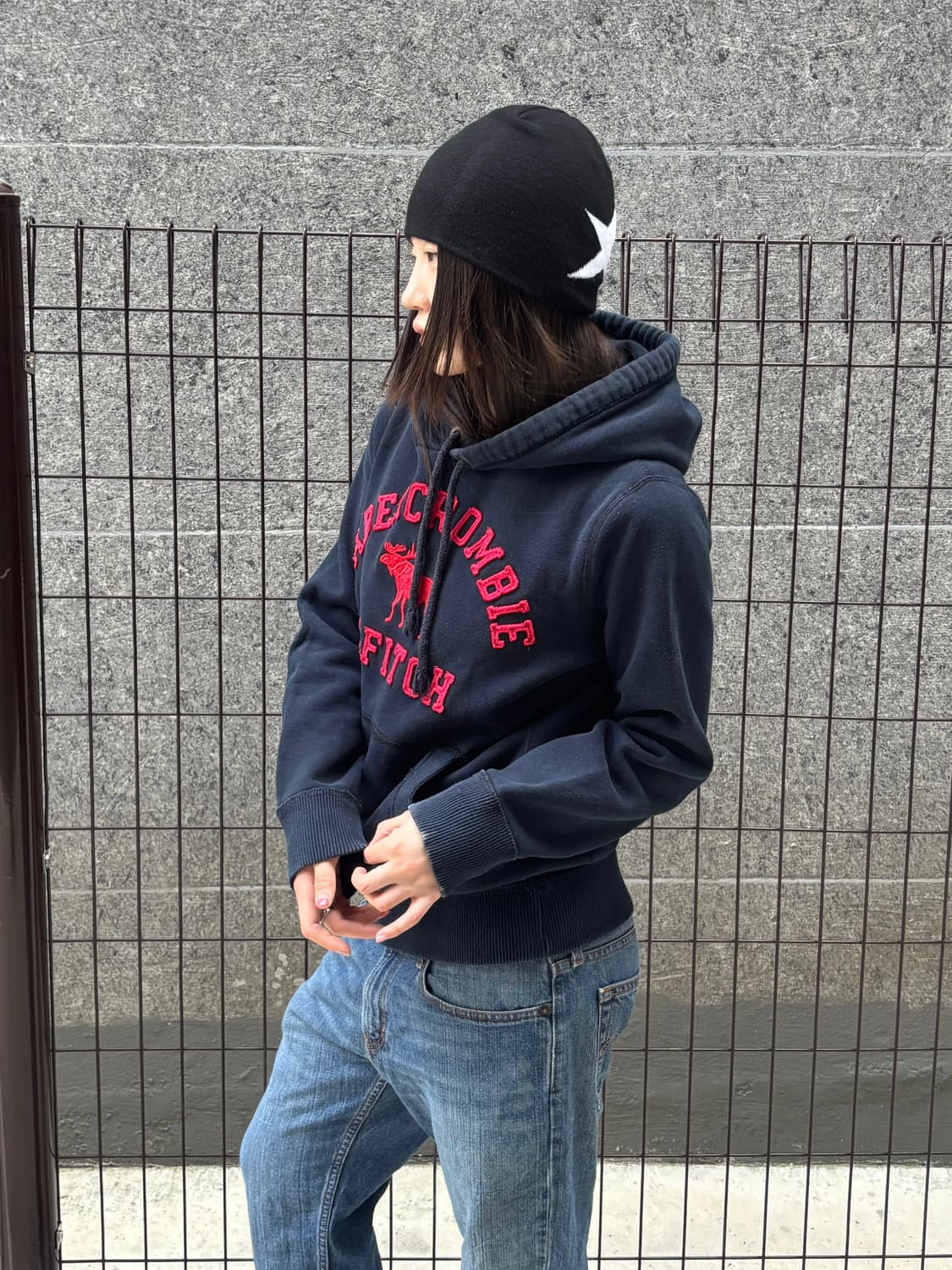 아베크롬비 네이비 후드티 상품이미지2