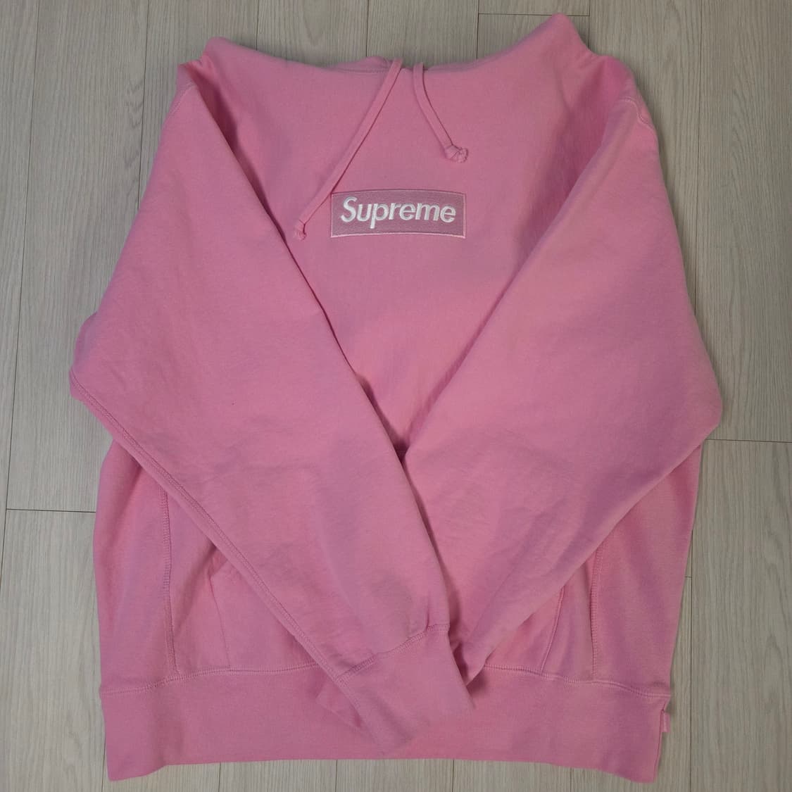 슈프림 박스로고 후드 스웨트셔츠 핑크 - 21FW L 상품이미지1