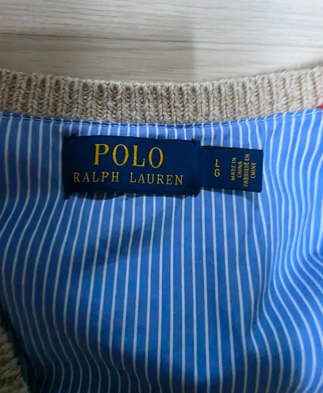 폴로 랄프로렌 타이거 페어아일 베스트 L 상품이미지2