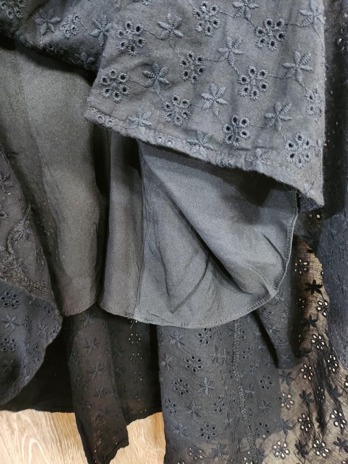 537) 레이스 카라 펀칭 롱 원피스 상품이미지5