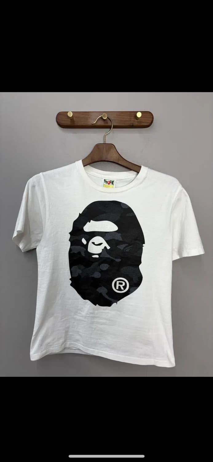 베이프 카모 빅사루 화이트반팔 H1908 상품이미지2