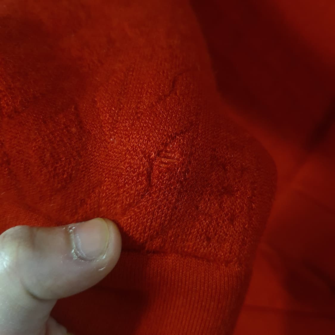 버버리 프로섬 오버핏 케이블 니트 스웨터 M 레드 상품이미지6