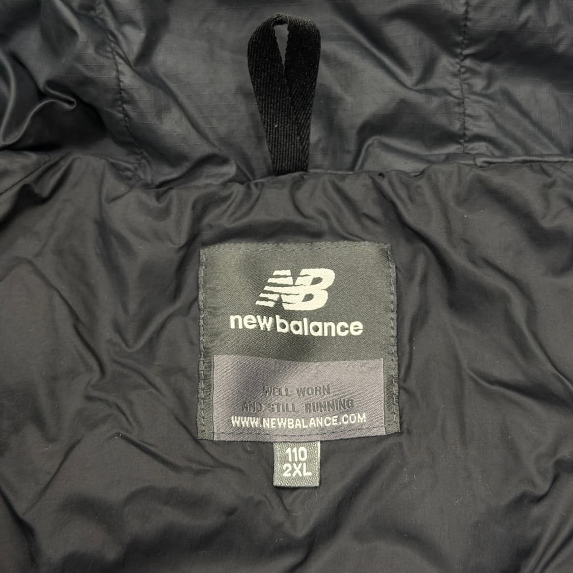 뉴발란스 뉴보이 퀄팅 RDS 다운 후드 경량패딩 자켓 블랙 2XL 110 상품이미지5