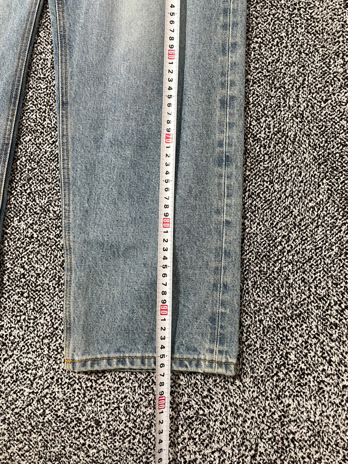 빈티지9. 프리즘웍스 셀비지 스트레이트 핏 워시드 진 데님팬츠 청바지 상품이미지7