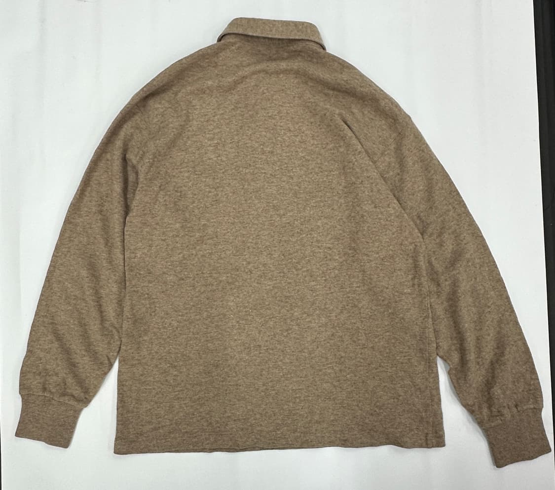 EX-Club 베이지 카라 핀터깔 베이직 모직 티셔츠 아메카지 보헤미안 상품이미지4