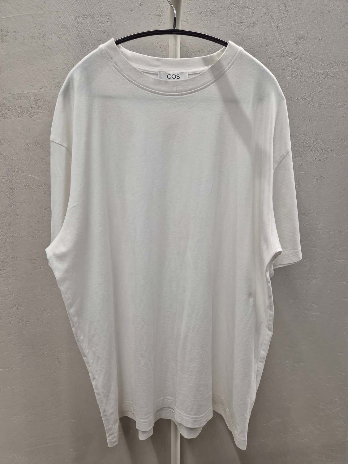 COS 오버사이즈 화이트 반팔 티셔츠 XL 상품이미지2