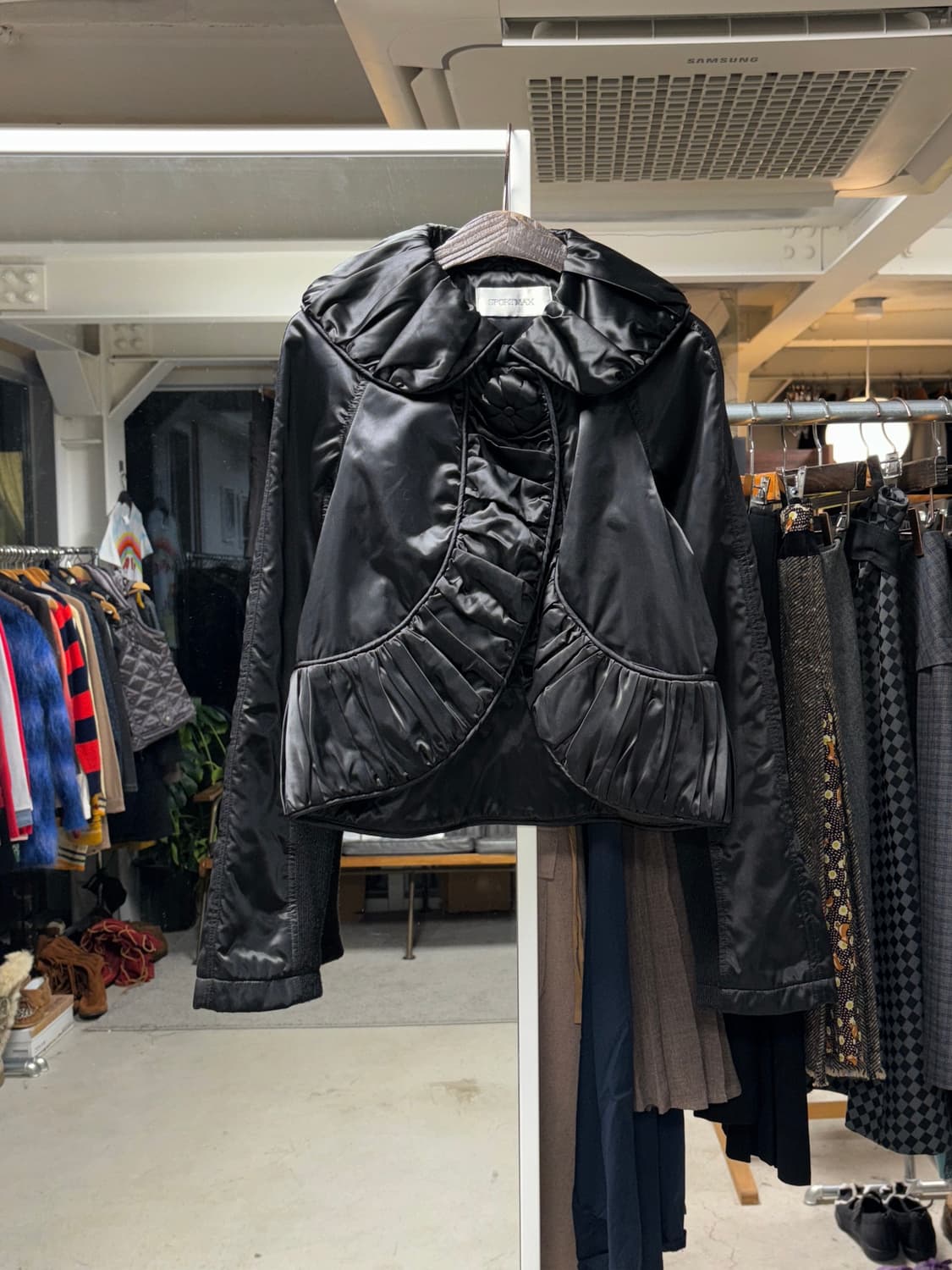 스포츠막스 크롭 게더 자켓 상품이미지1