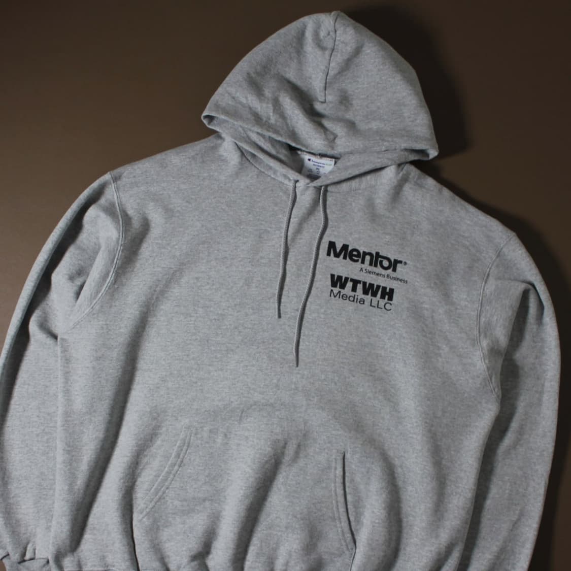 Champion 챔피온 프린팅 그레이 기모 후드티 상품이미지3