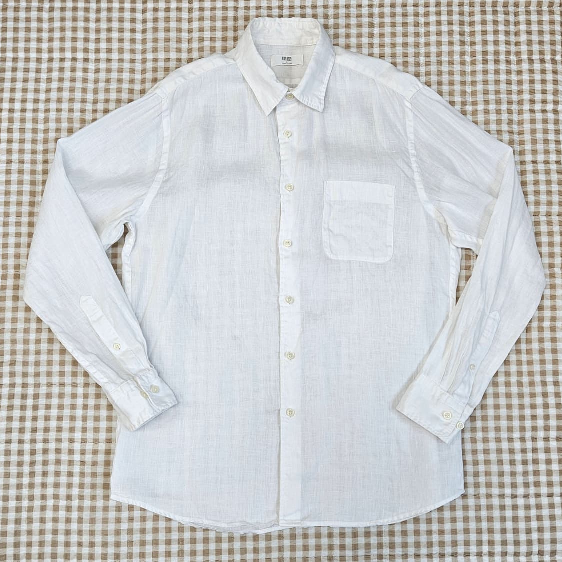 유니클로 마100 긴소매 셔츠 남자100 상품이미지1