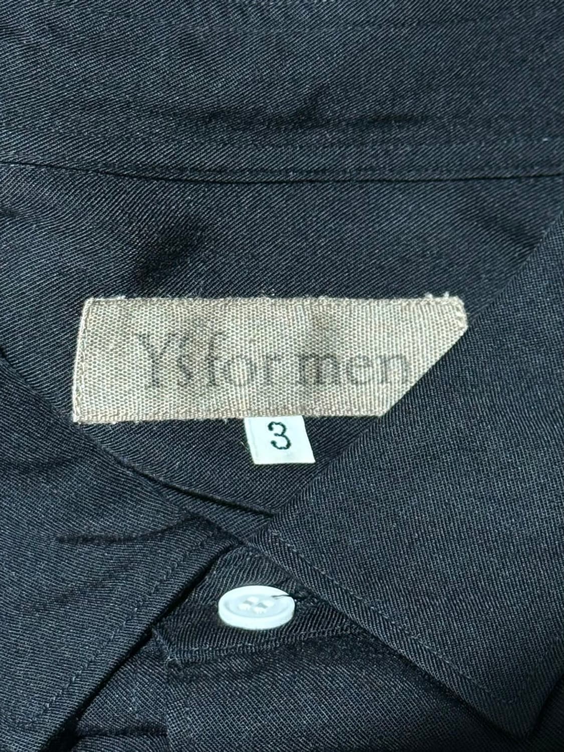 와이즈 포 맨 블랙 베이직 칼라 코튼 셔츠 상품이미지7