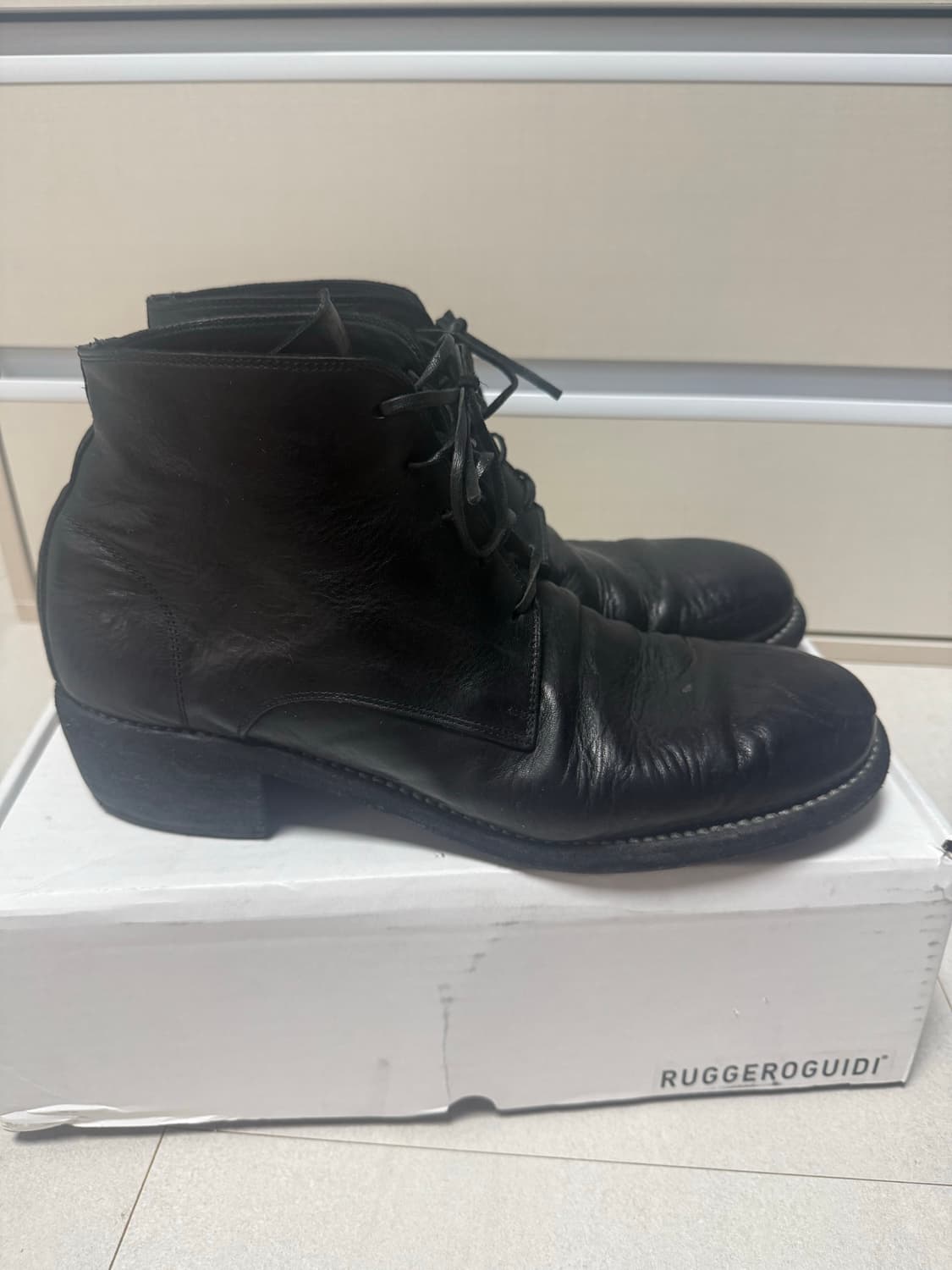 구이디 793 레이스업 앵글 부츠 45사이즈(280) 상품이미지2