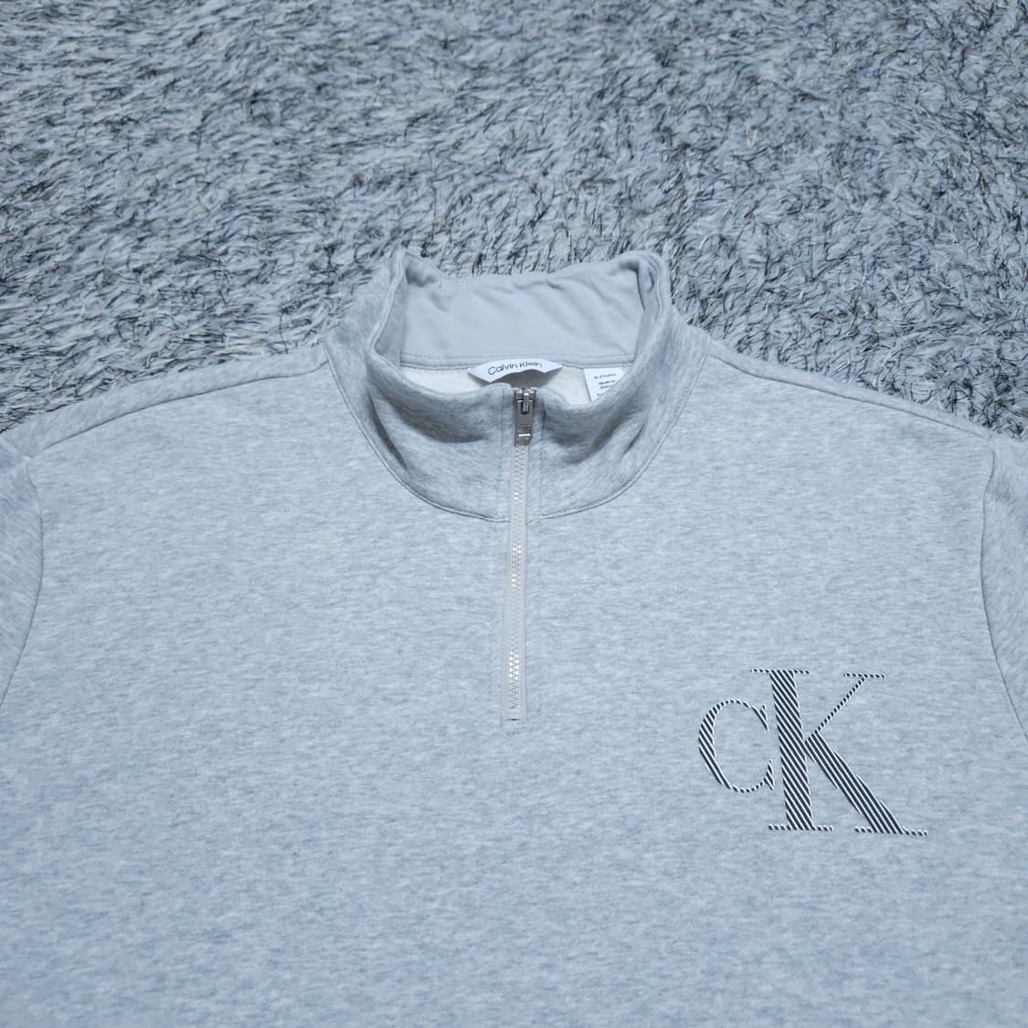 CK켈빈클라인) XL 남자 기모하프집업 맨투맨 / 왕눈이샵 상품이미지3