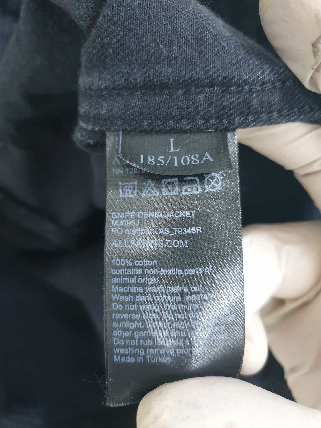 ALLSAINTS 블랙 트루커 데님 자켓 L 상품이미지10