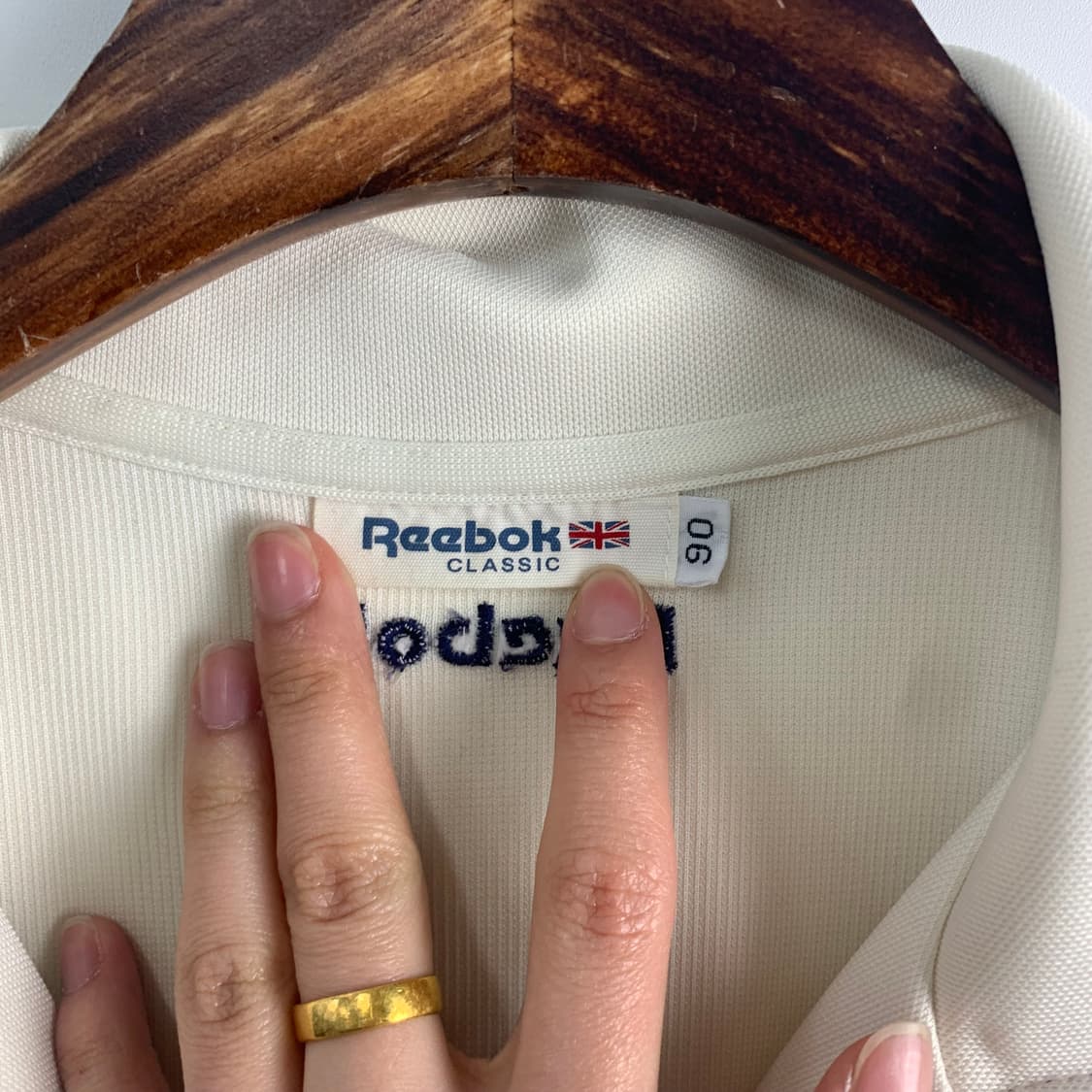 리복 자수로고 화이트 져지 상품이미지6