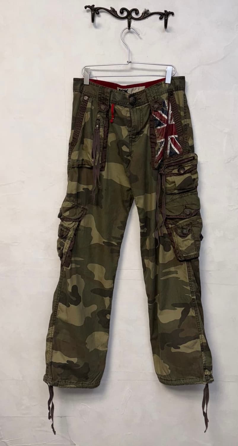 Y2k 와투케 루즈레이크 카모 팬츠 카모 바지 상품이미지1