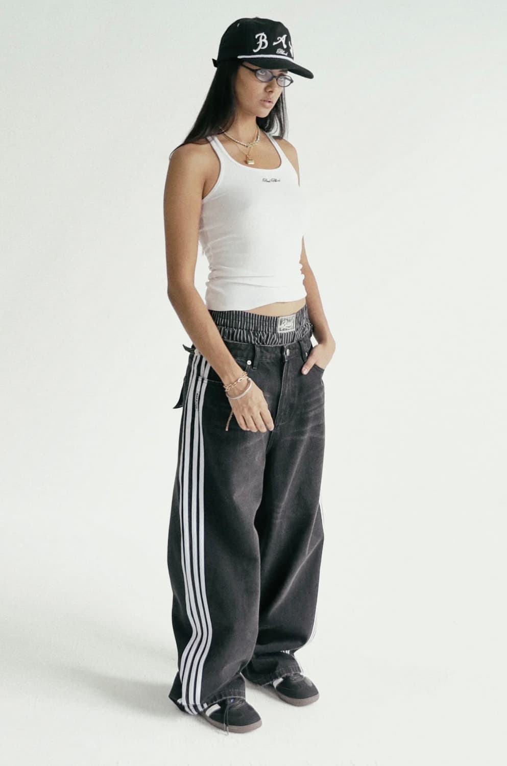 BADBLOOD BILLY TRACK JEANS BAGGY FIT BLA 상품이미지2