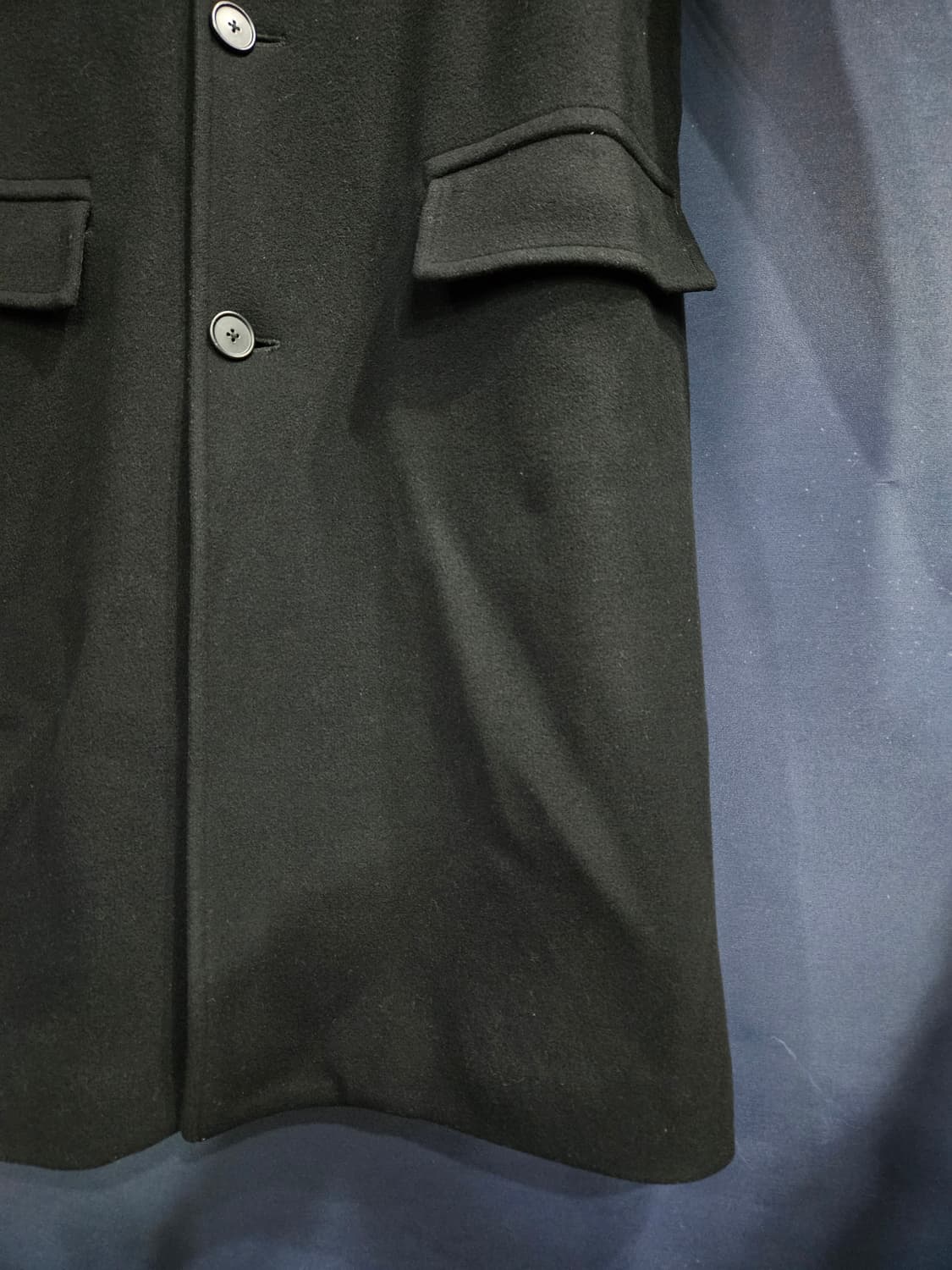 띠어리 블랙컬러 남성 95 롱코트 상품이미지6