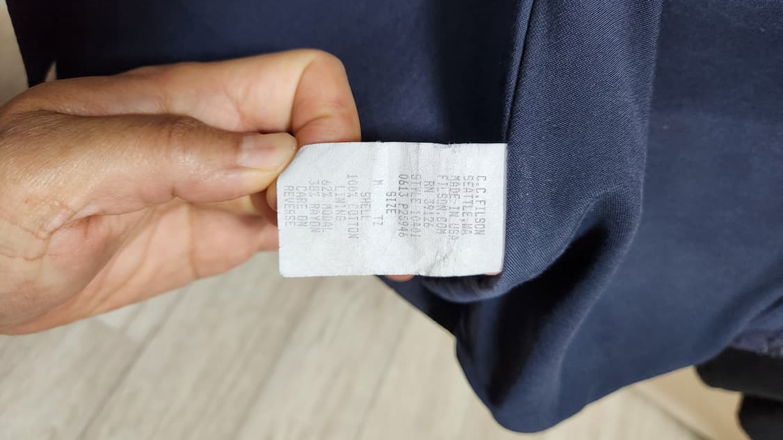 필슨(Filson) 블랙워치 왁스 코튼  크루저 자켓 (M, 105) 상품이미지6