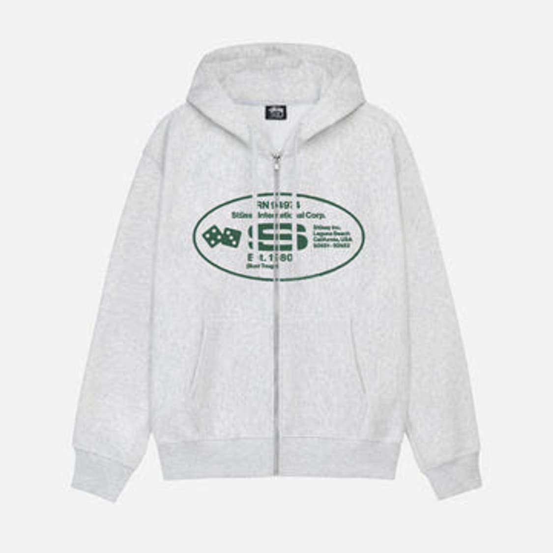 [M] 스투시 Oval Corp. Zip Hoodie 상품이미지1