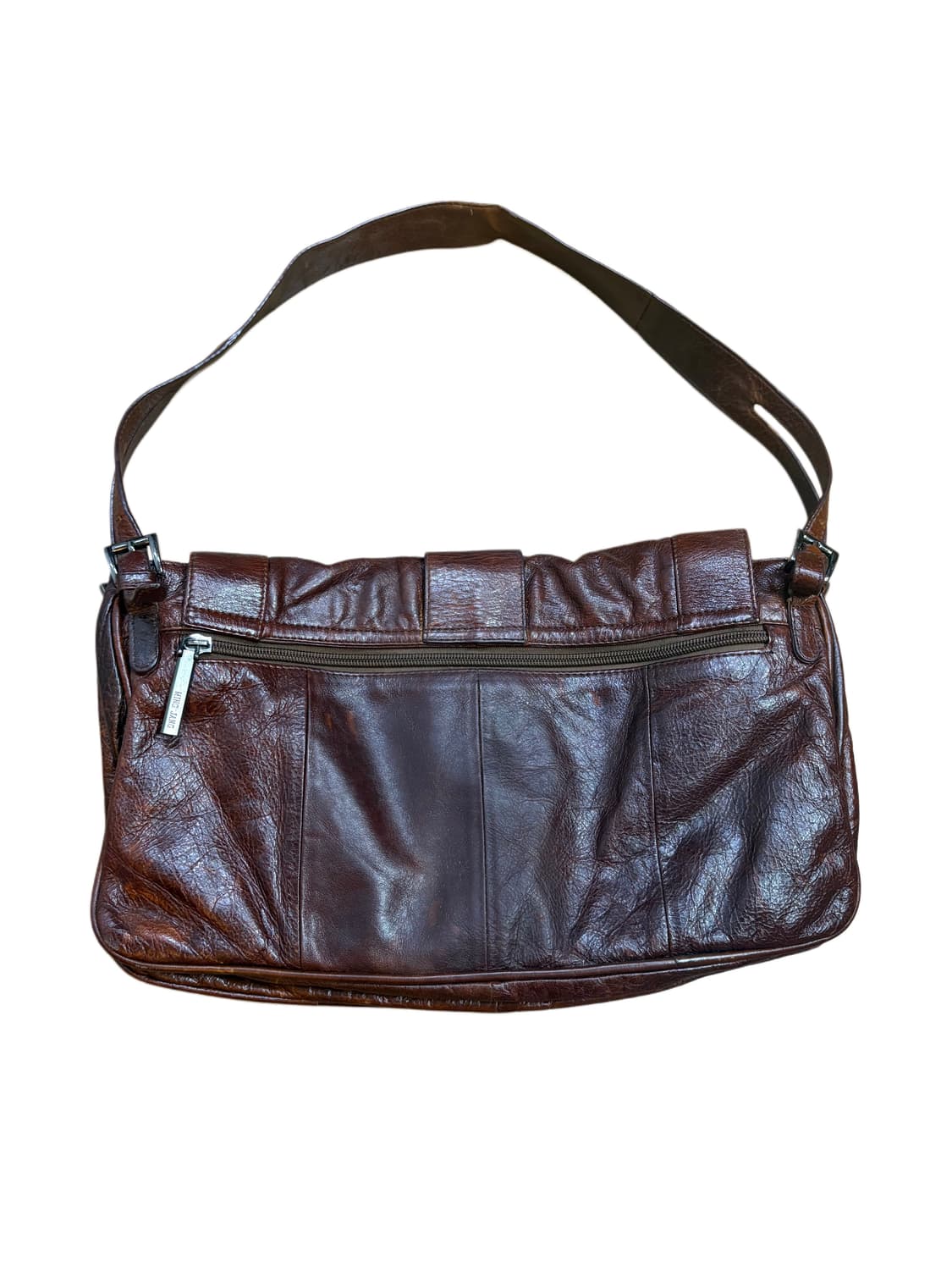   빈티지 브라운 가죽 버클 숄더백  상품이미지3