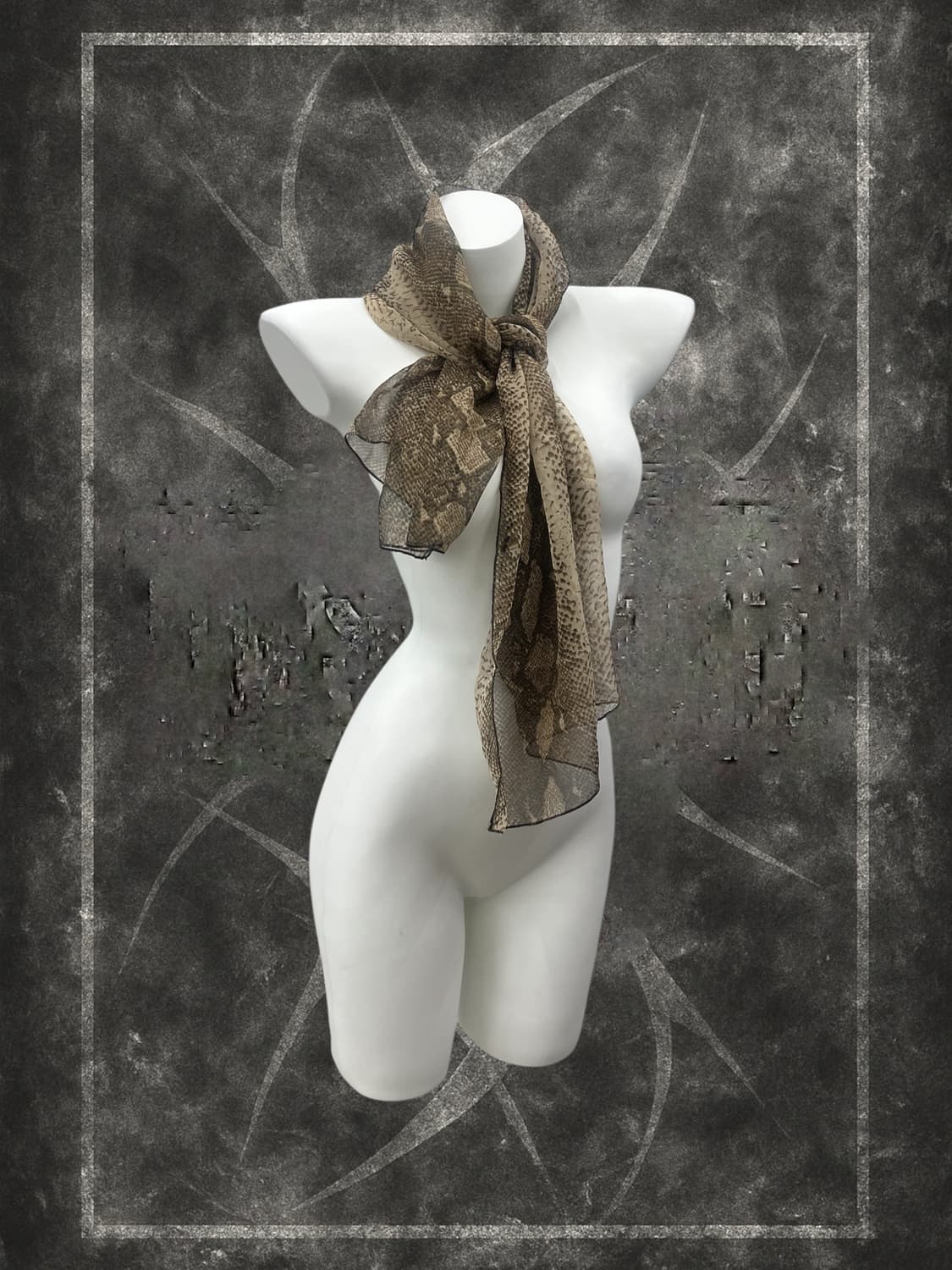 crocadile pattern scarf 상품이미지1