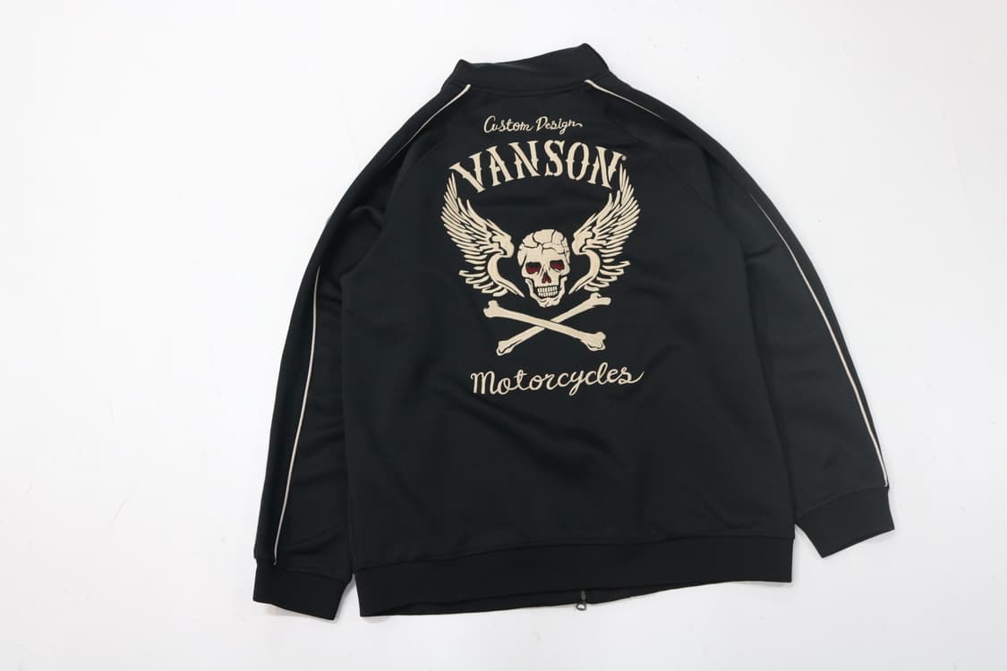 VANSON 반슨 커스텀 디자인 스컬 자수 저지 트랙탑 (XXL) 상품이미지2