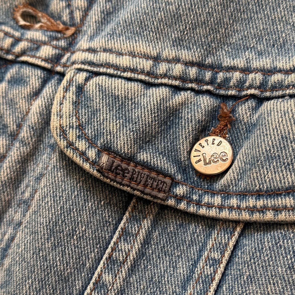 80 ~ 90'S RIVETED LEE 블랭킷 안감 데님자켓 상품이미지9