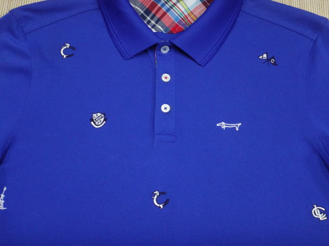 (100) 루이까스텔 골프 자수로고 카라 반팔 티셔츠 상품이미지3