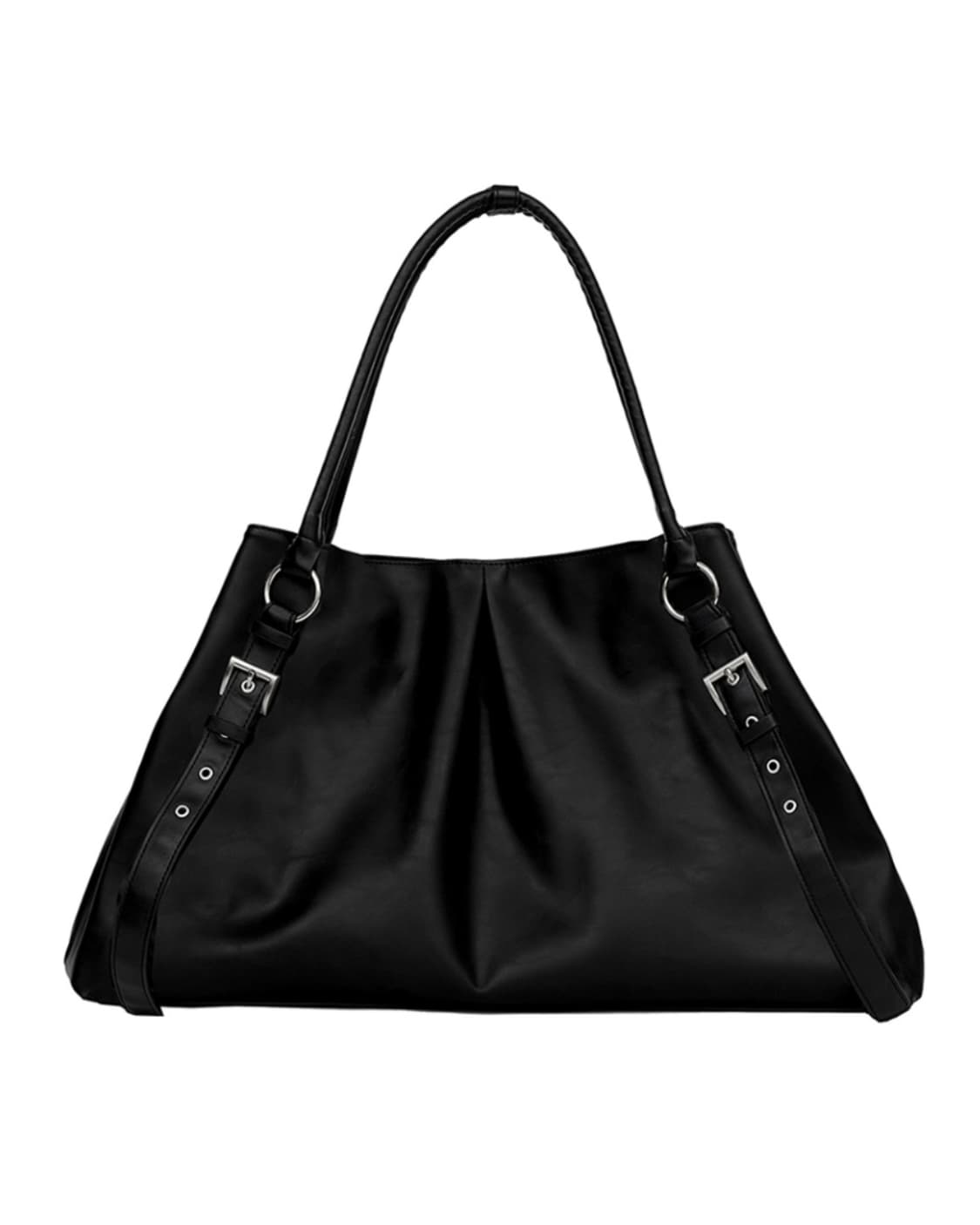 이유경X여밈 - 트라페즈 백 블랙 상품이미지4