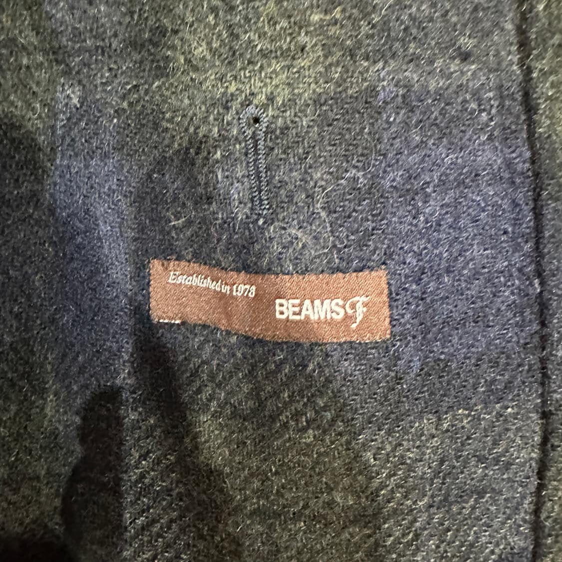 BEAMS 빔즈 체크 울자켓 44 상품이미지3