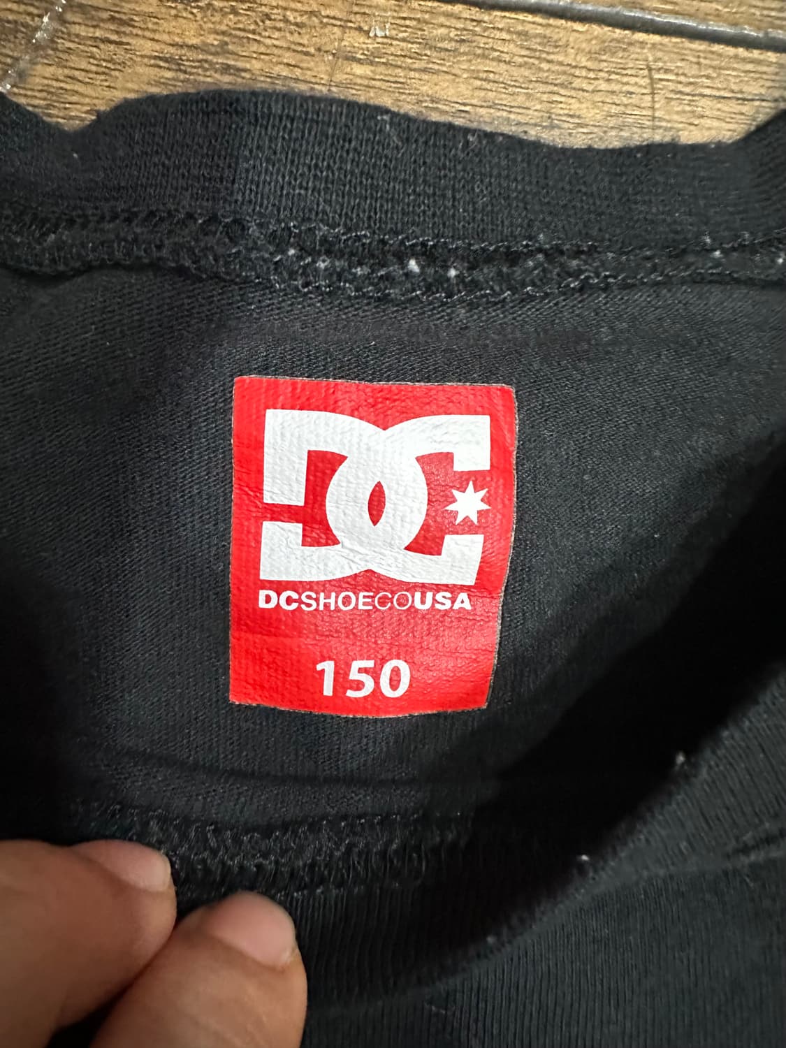 DC SHOES(디씨슈즈) 빅로고 블랙 반팔 티셔츠 M 일본판 상품이미지3
